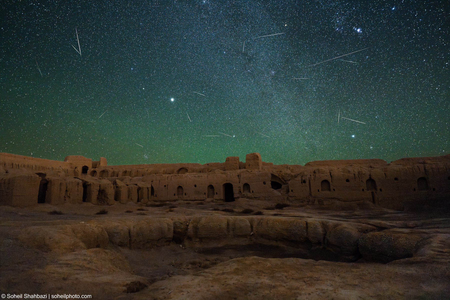Night sky photography at Karshahi castle, captured by Soheil Shahbazi