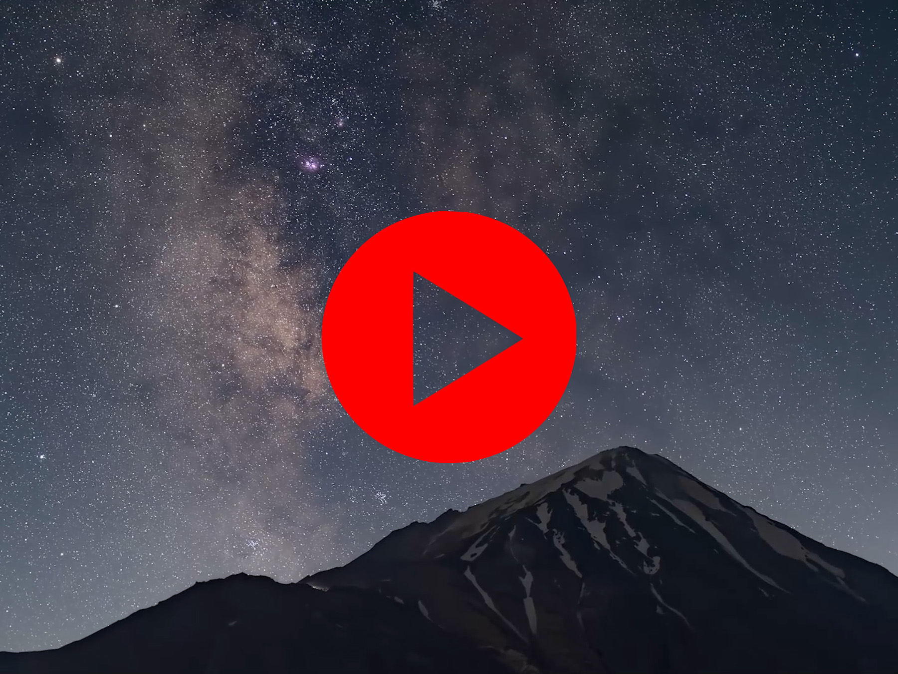 Milky way and Damavand Timelapse